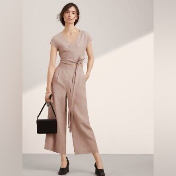 Aritzia Pants - ARITZIA WILFRED BRAX LINEN JUMPSUIT SMALL